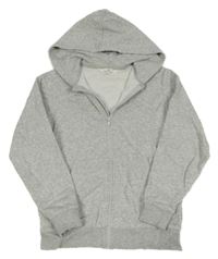 Sivá melírovaná mikina s kapucňou H&M