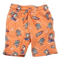 Lososové teplákové kraťasy so žralokmi PRIMARK