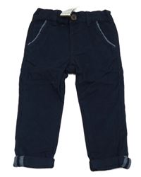 Nové - tmavomodré chino plátenné nohavice St. Bernard