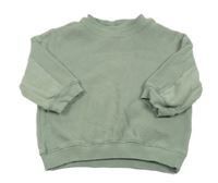 Olivová rebrovaná oversize mikina H&M