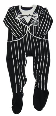 Černo-bílý pruhovaný overal - Jack Skellington - Ukradené Vánoce George