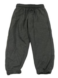 Tmavošedé melírované teplé tepláky