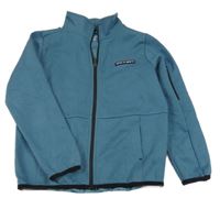 Modrošedá prepínaci mikina s nášivkou PRIMARK