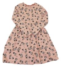 Světlerůžové puntíkaté šaty s Minnie C&A