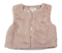 Svetloružová kožušinová podšitá vesta PRIMARK