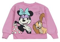 Růžová mikina s Minnie a Fifi Primark