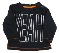Čierne tričko s nápisom Primark