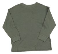 Khaki žebrované triko F&F