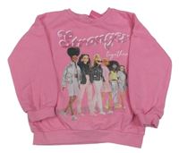 Ružová mikina s Barbie