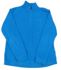 Modrá fleecová mikina