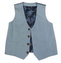 Modrá melírovaná slavnostní vesta Next