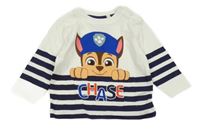 Smetanovo-tmavomodré triko s Chasem Nickelodeon