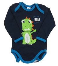 Tmavomodré body s dinosaurom Topomini