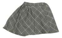Béžovo-čierna kockovaná sukňa Zara