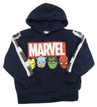 Tmavomodrá mikina s Marvel a kapucňou H&M