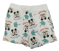 Biele bavlnené kraťasy s Mickeym Primark