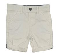 Bílé plátěné chino kraťasy Primark