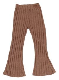 Staroružové úpletové flare legíny Shein