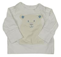 Bílé triko s medvědem Tchibo