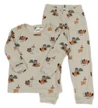 Smotanové pyžama s obrázkami H&M