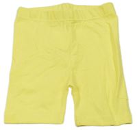 Žlté elastické kraťasy