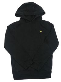 Čierna mikina s vtáčikom a kapucňou Lyle&Scott