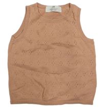 Ružová vzorovaná svetrová vesta H&M