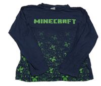 Tmavomodro-zelené triko - Minecraft 