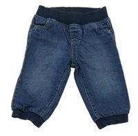 Tmavomodré cuff rifle s úpletovým pasom C&A