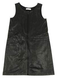 Černé koženkové zateplené šaty Primark