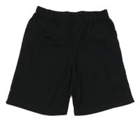 Čierne bavlnené kraťasy