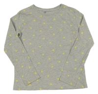 Sivé tričko s hviezdami H&M