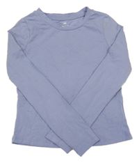 Lila crop tričko H&M
