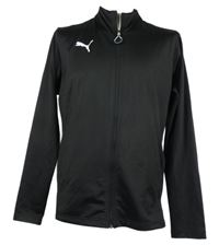 Pánská černo-šedá sportovní funkční propínací mikina Puma 