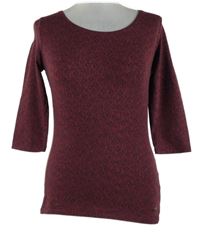 Dámské vínové vzorované triko Esprit 