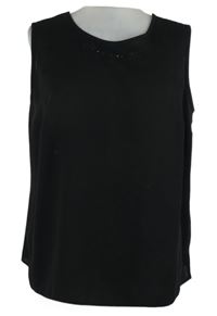 Dámska čierna blúzka s kamienkami Fabiani