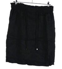 Dámska čierna ľanová sukňa TU