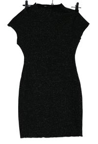 Dámske čierno-strieborné spoločenské šaty Zara