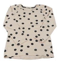 Svetloružová bodkovaná á mikina H&M