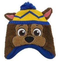 Hnědá chlupatá čepice- Paw PAtrol C&A vel.104-122