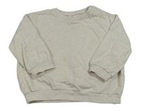 Bielo-béžová melírovaná mikina H&M
