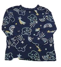 Tmavomodré triko s medvídkem Pudsey George