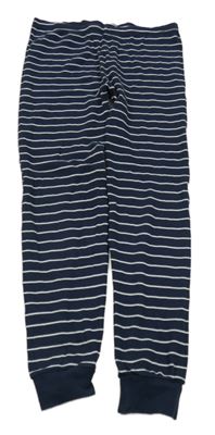 Tmavomodré pruhované pyžamové nohavice George