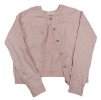 Svetloružový melírovaný prepínaci sveter Next