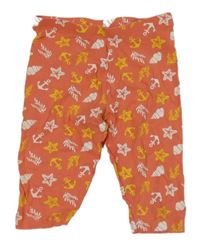 Lososové elastické kraťasy s obrázkami Lupilu