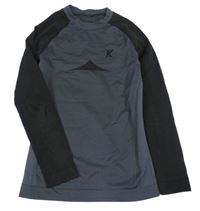 Šedo-černé funkční triko Kaytan