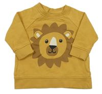 Hnedo-žltá mikina so lvem H&M