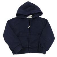 Tmavomodrá prepínaci mikina s kapucňou H&M
