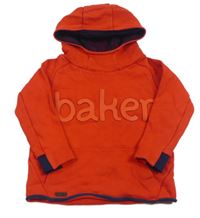 Červená mikina s kapucňou Baker