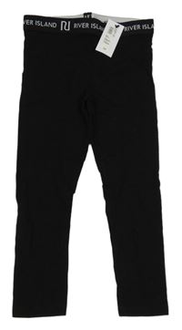 Nové - černé legíny s logy RIVER ISLAND